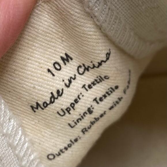 Jack Rogers Women's Ecru Cream & Gold Baldwin Slip On Sneakers Size 10 - Picture 2 of 11